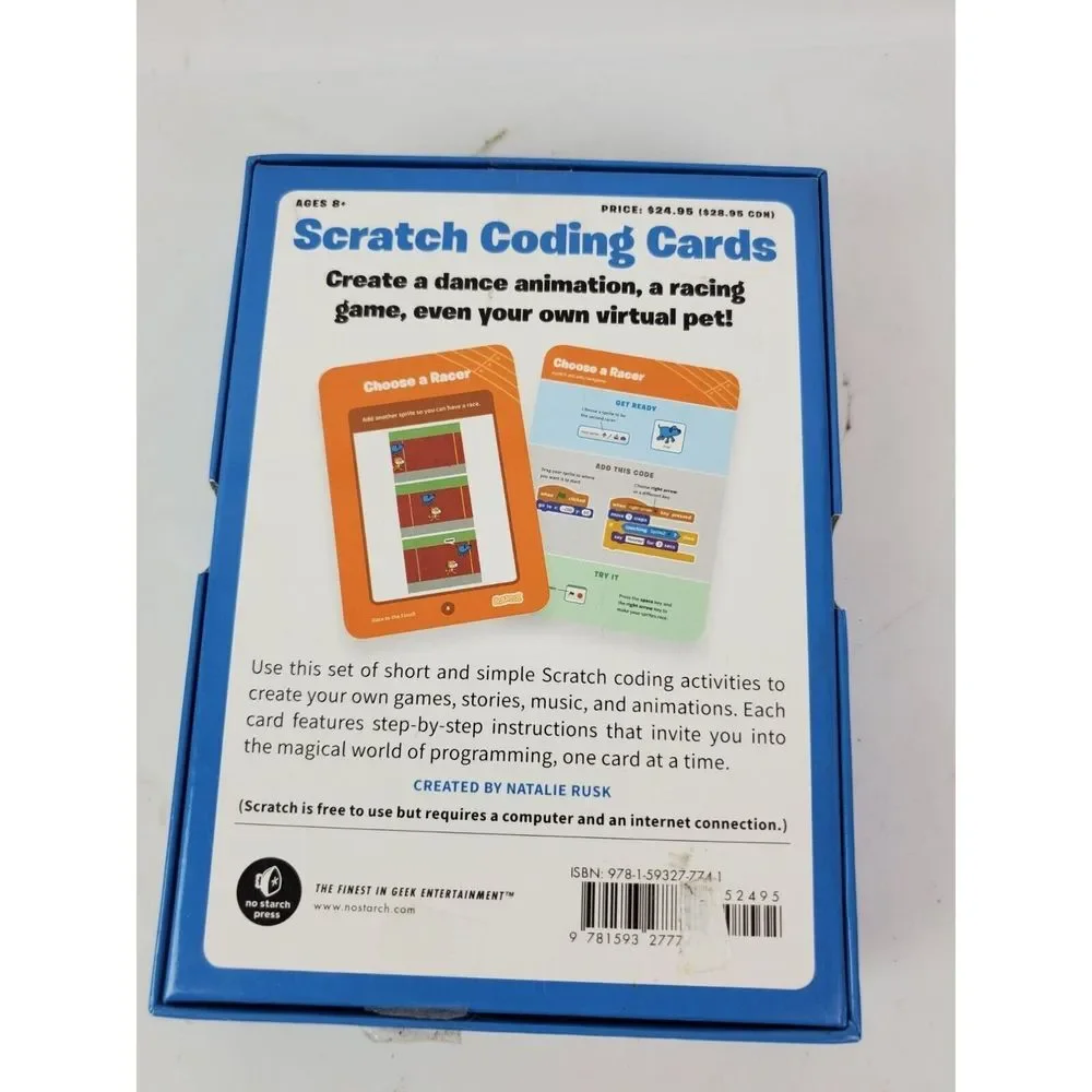 Scratch Coding Cards Ages 8+ Beginner Level‎ Learn to Code STEM4